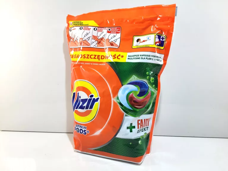 50 SZT VIZIR + FAIRY EFEKT KAPSUŁKI DO PRANIA
