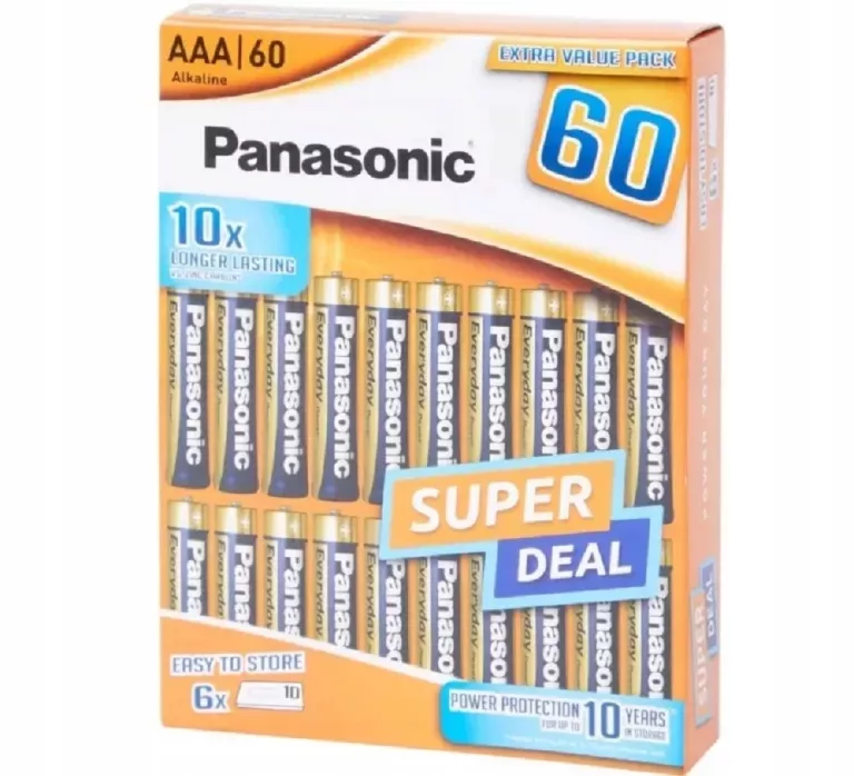 BATERIA ALKALICZNA PANASONIC AAA (R3) 60 SZT.