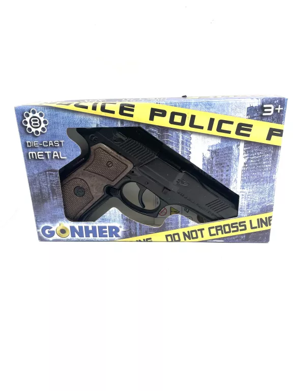 PISTOLET POLICYJNY METALOWY 8 NABOI GONHER