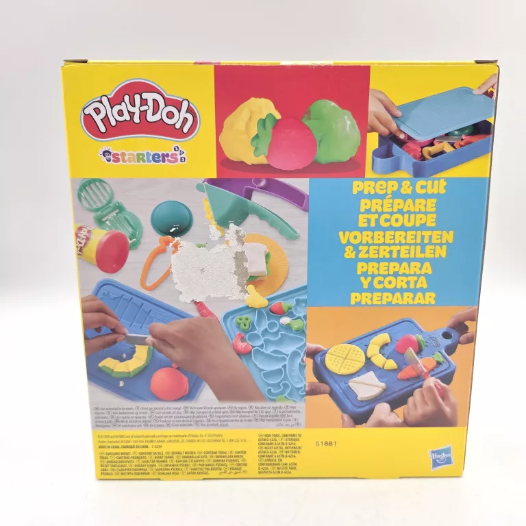 PLAY-DOH STARTER CIASTOLINA ZESTAW MAŁY KUCHARZ NAUKA KROJENIA 3+