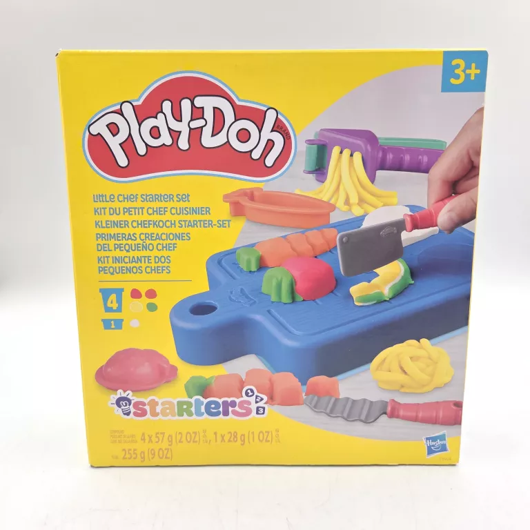 PLAY-DOH STARTER CIASTOLINA ZESTAW MAŁY KUCHARZ NAUKA KROJENIA 3+