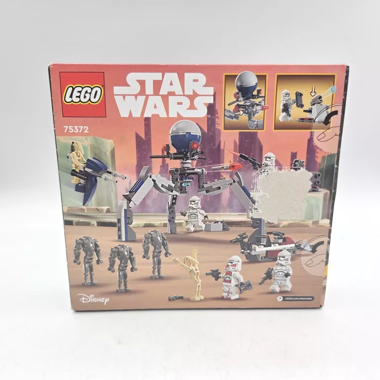 LEGO STAR WARS ZESTAW BITEWNY ŻOŁNIERZ ARMII KLONÓW I DROID BOJOWYM 75372