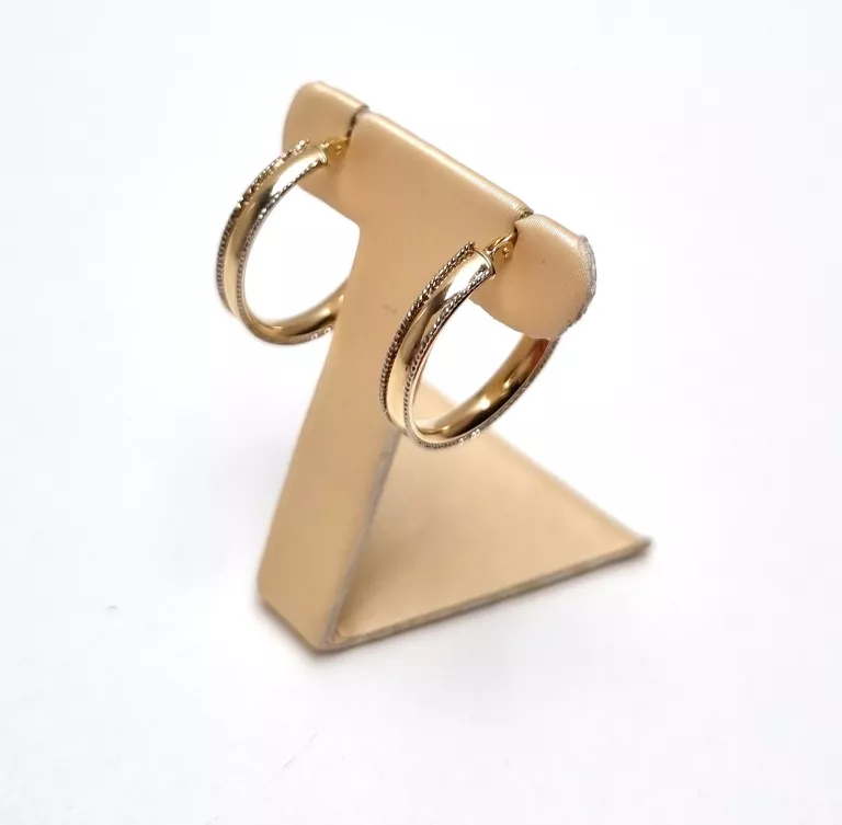 PIĘKNE ZŁOTE KOLCZYKI P585 1,72G !!