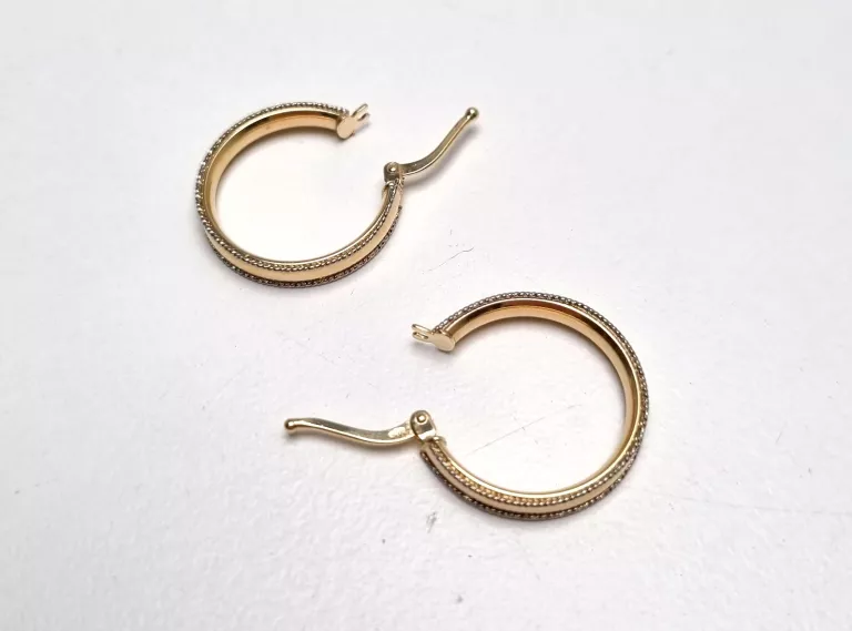 PIĘKNE ZŁOTE KOLCZYKI P585 1,72G !!