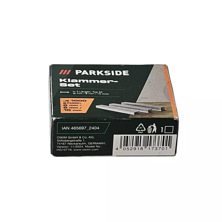 TAKER ELEKTRYCZNY PARKSIDE PHET 15 C2 + ZSZYWKI