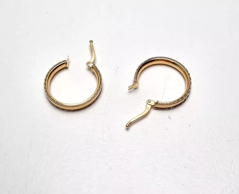 PIĘKNE ZŁOTE KOLCZYKI P585 1,72G !!