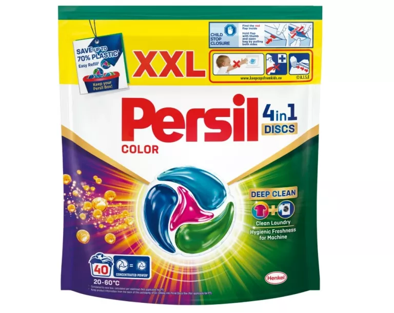 PERSIL KAPSUŁKI DO PRANIA DISCS 4W1 COLOR 40 PRAŃ