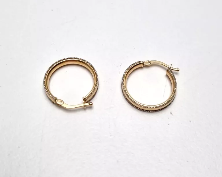 PIĘKNE ZŁOTE KOLCZYKI P585 1,72G !!