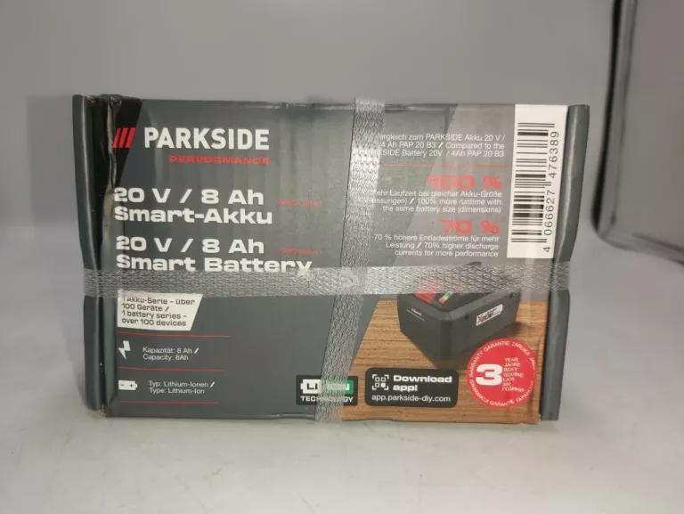 AKUMULATOR PARKSIDE 8AH 20V SMART BATTERY PAPS 208 A1