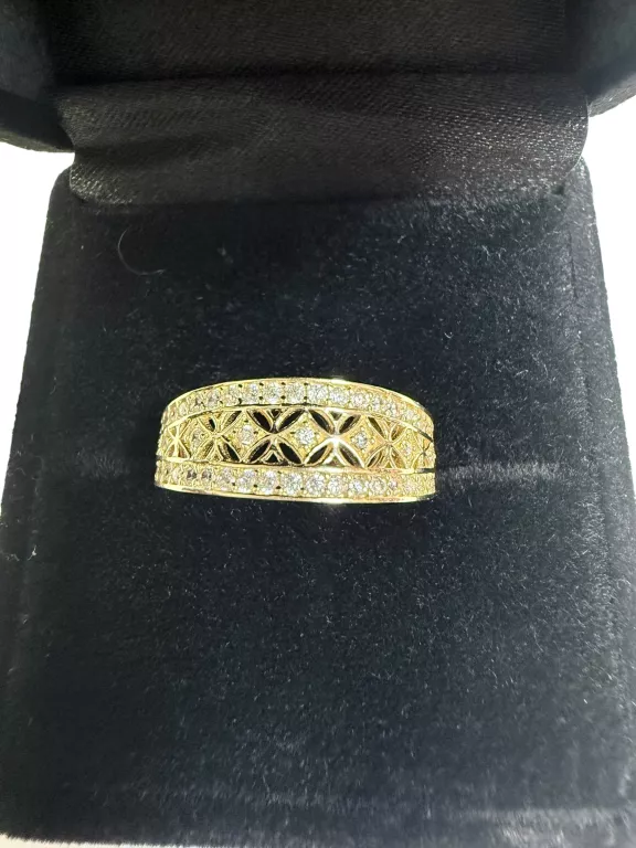 ZŁOTY PIERŚCIONEK / OBRĄCZKA PRÓBA 585 – 2,28 G – ROZMIAR 18