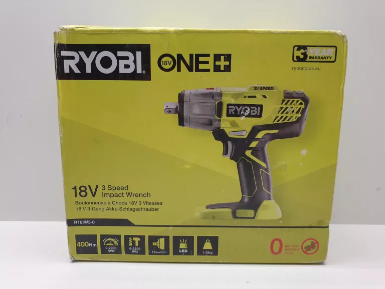 KLUCZ UDAROWY AKUMULATOROWY RYOBI R18IW3-0 18V