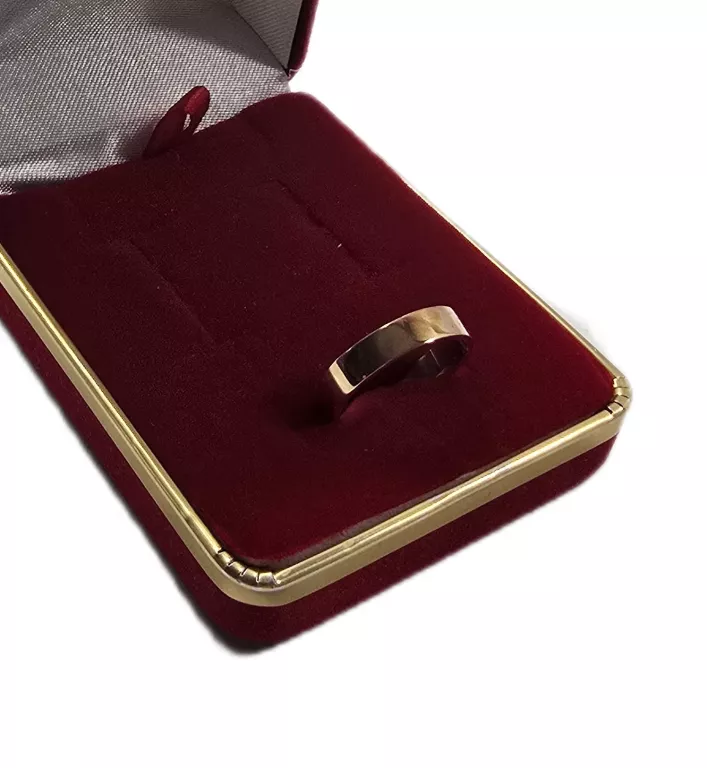 ZŁOTA OBRĄCZKA PRÓBY 750 / R. 14 / 3,80G!