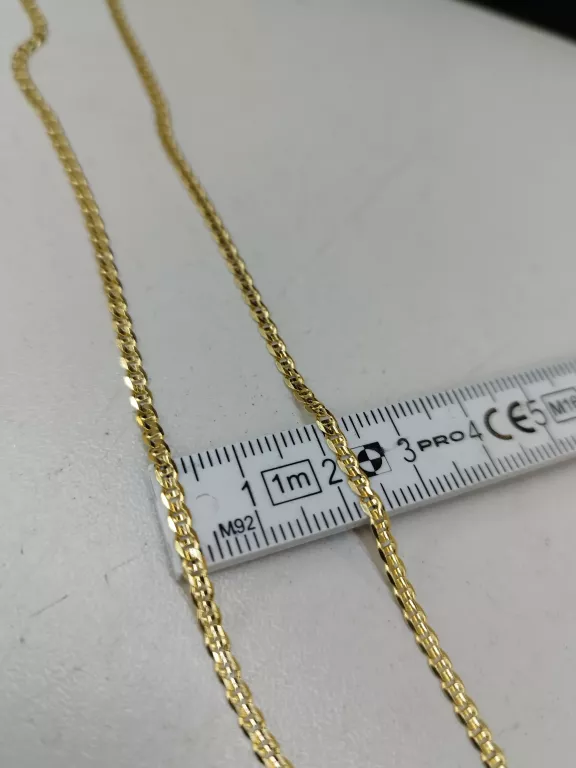 ZŁOTY ŁAŃCUSZEK 55CM ZŁOTO 585
