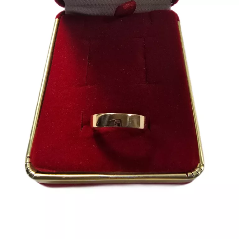 ZŁOTA OBRĄCZKA PRÓBY 750 / R. 14 / 3,80G!