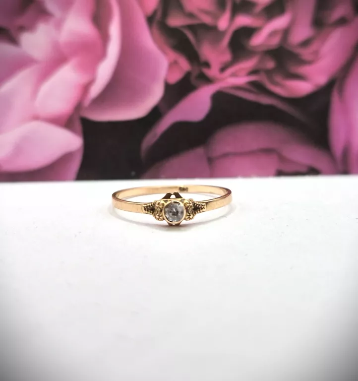 ZŁOTY PIERŚCIONEK 14K R.17