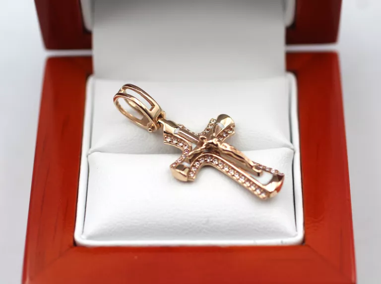 ZŁOTA ZAWIESZKA KRZYŻ P585 W. 4,40G