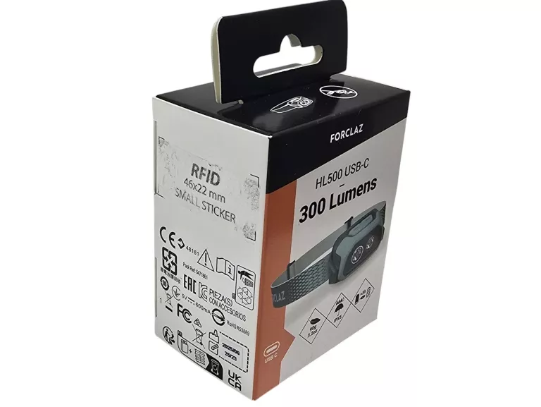 LAMPKA CZOŁÓWKA TREKKINGOWA FORCLAZ HL500 USB V3 - 300 LUMENÓW