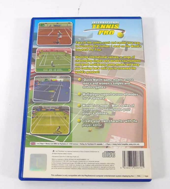 GRA PS2 TENNIS PRO