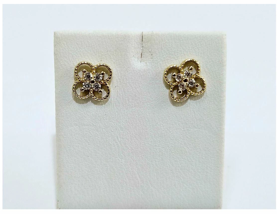 nienoszone-zlote-kolczyki-kwiatek-cyrkonie-sztyft-585-098g-stan-11323-2