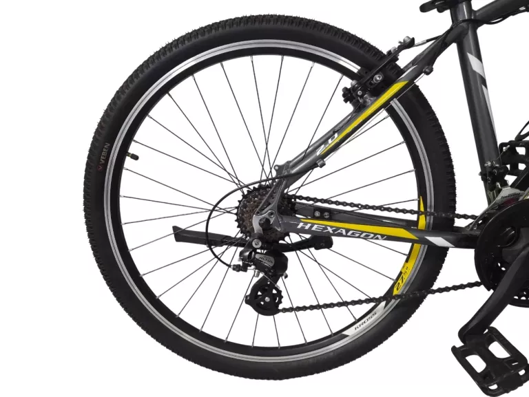 ROWER GÓRSKI KROSS HEXAGON 2.0 RAMA 17" KOŁO 27,5" GRAFITOWO-ŻÓŁTY