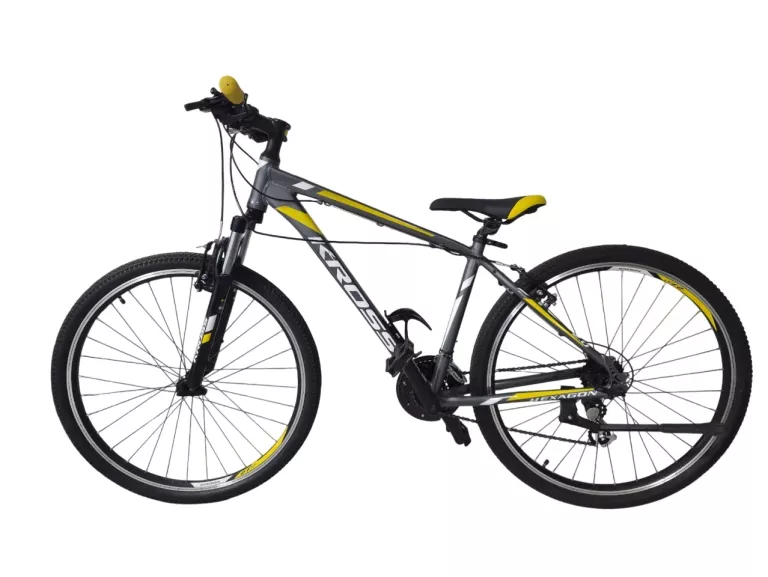 ROWER GÓRSKI KROSS HEXAGON 2.0 RAMA 17" KOŁO 27,5" GRAFITOWO-ŻÓŁTY