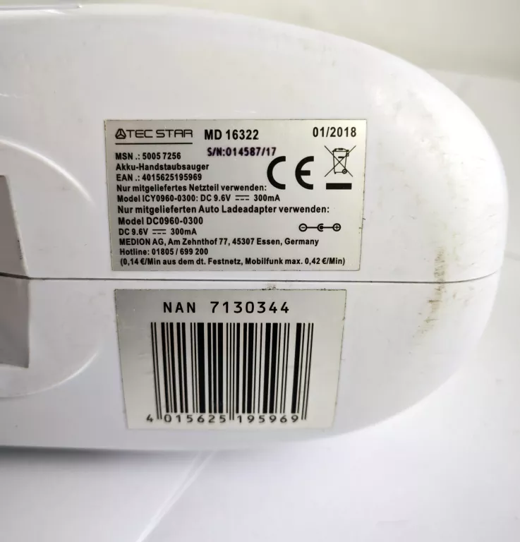 ODKURZACZ RĘCZNY TEC STAR MD 16322