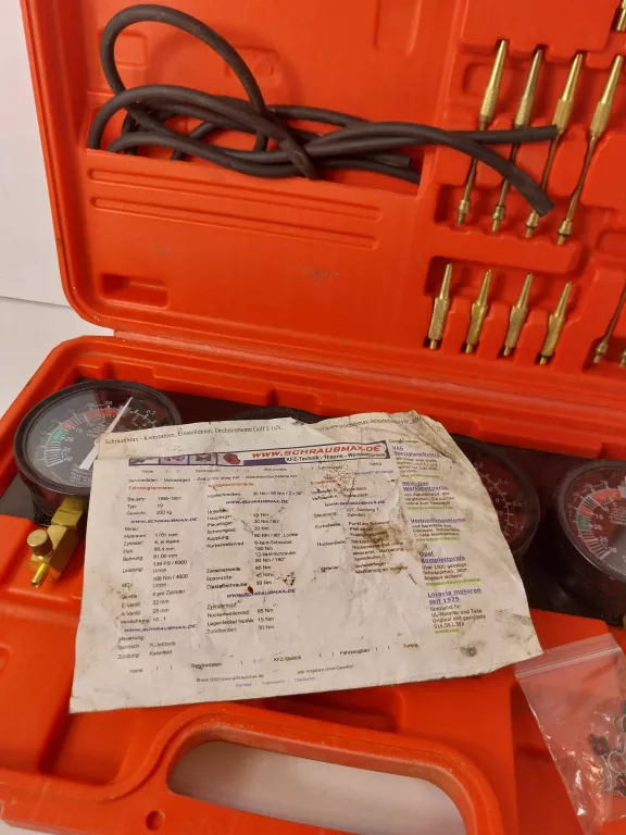 ZESTAW WOKUMETRY DO SYNCHRONIZACJI GAŹNIKA POMPY