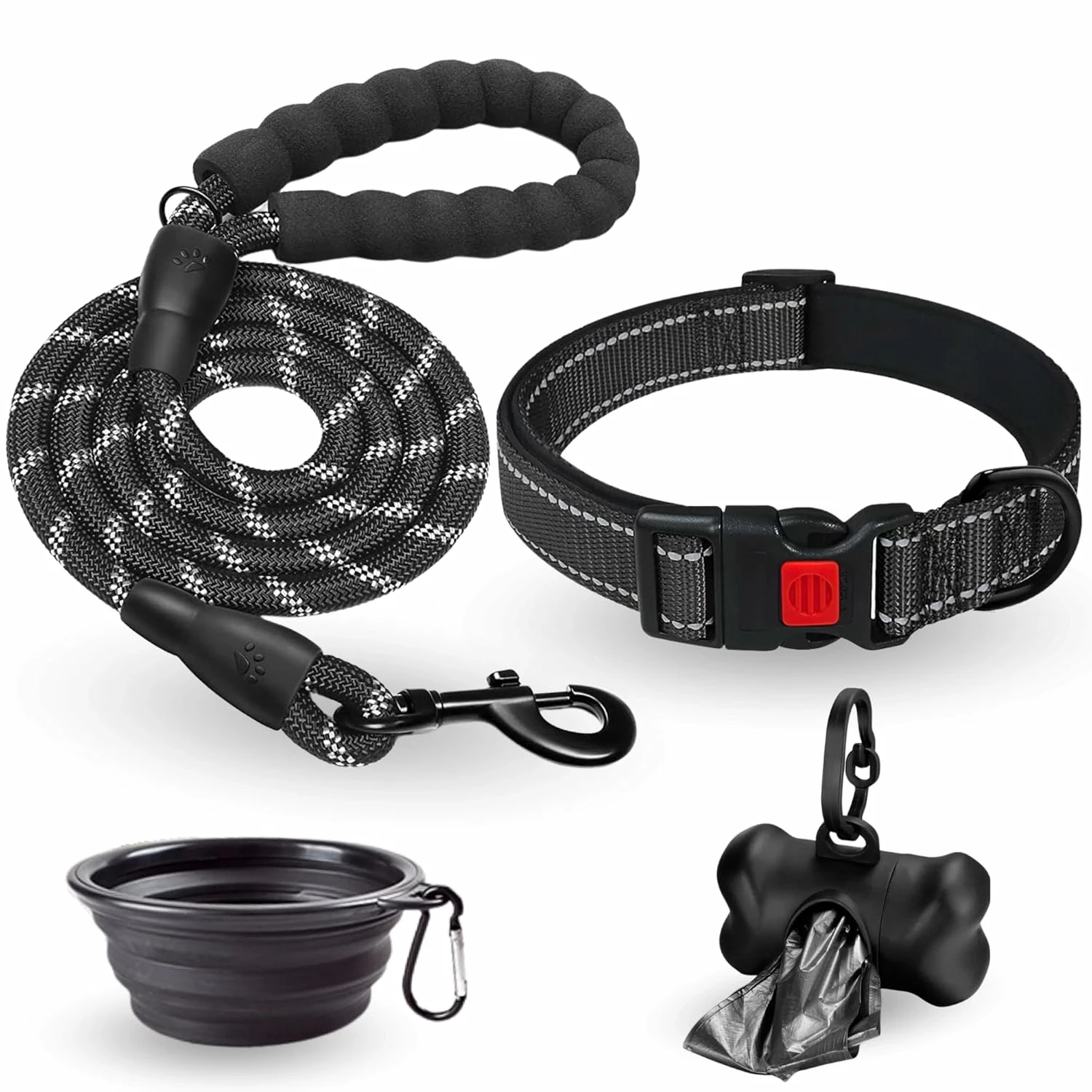 zestaw-dla-psa-odblaskowa-obroza-i-smycz-miska-dyspenser-na-worki-legionow-3-grudziadz