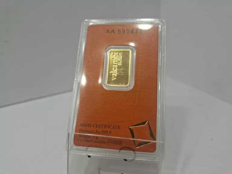 SZTABKA VALCAMBI SUISSE 5G 999 NR SER AA590433