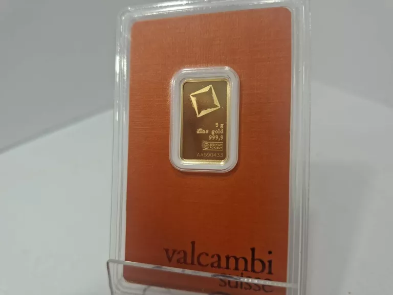 SZTABKA VALCAMBI SUISSE 5G 999 NR SER AA590433