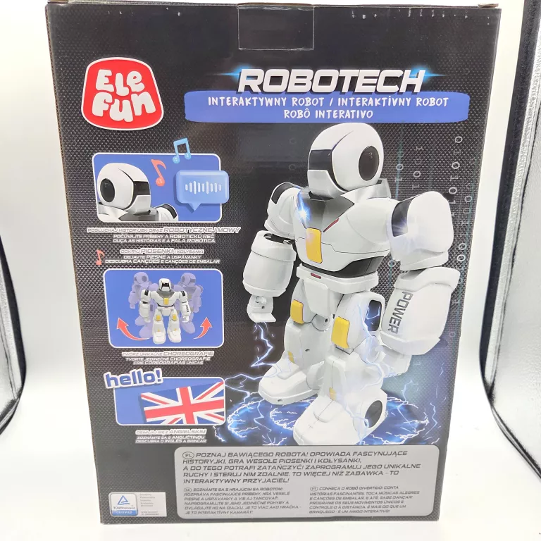 INTERAKTYWNY ROBOT ELEFUN ROBOTECH ZDLANIE STEROWANY Z PILOTEM