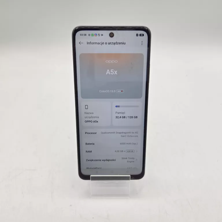 OPPO A5X 4G(LTE) 4/128GB NIEBIESKI