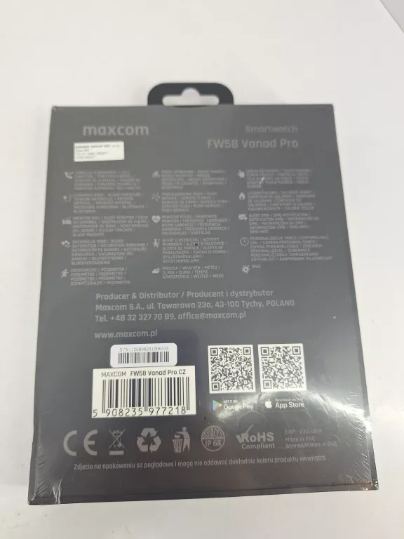 SMARTWATCH MAXCOM FW58 VANAD PRO CZARNY