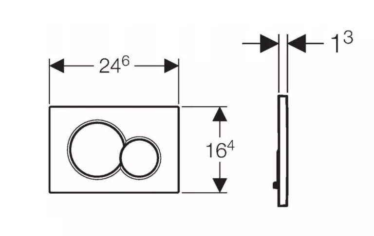 PRZYCISK SPŁUKUJĄCY GEBERIT SIGMA BIAŁY POŁYSK 115.770.11.5