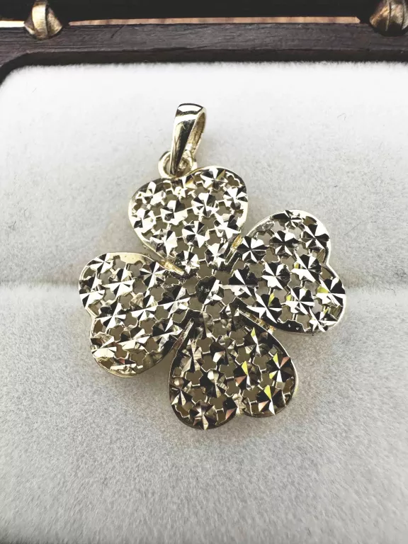 ZŁOTA ZAWIESZKA KONIECZYNKA AŻUROWA 585 1,65G