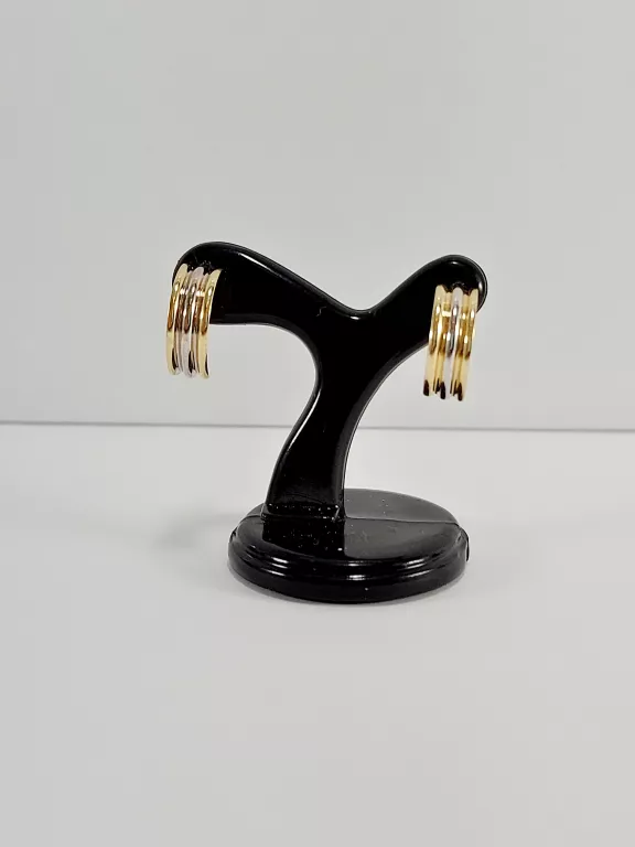 NIENOSZONE ZŁOTE KOLCZYKI ŻŁOBIONE SZTYFT 585 0,84G