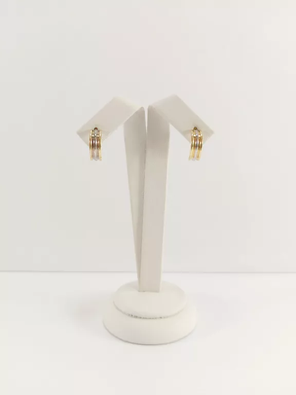 NIENOSZONE ZŁOTE KOLCZYKI ŻŁOBIONE SZTYFT 585 0,84G