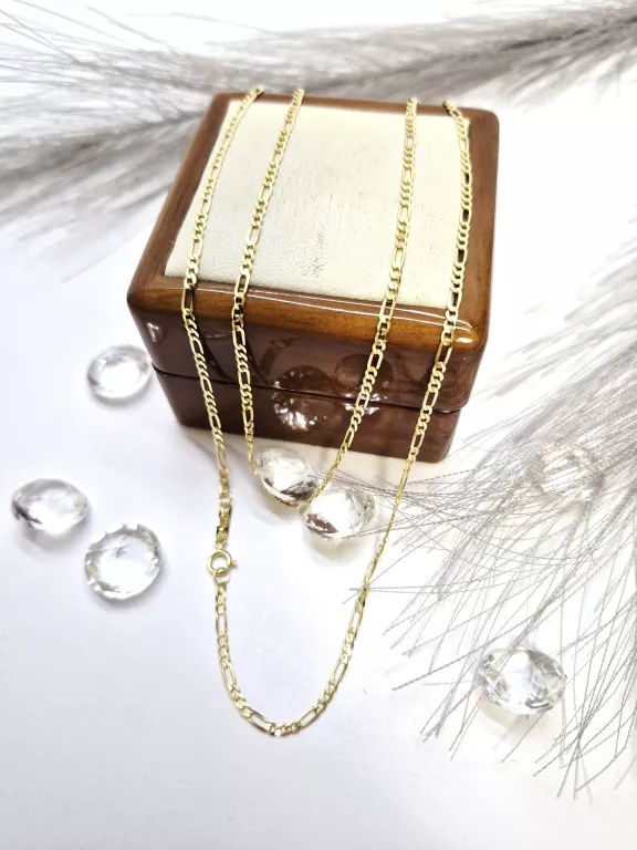 PIĘKNY ZŁOTY ŁAŃCUSZEK SPLOT FIGARO PR. 585