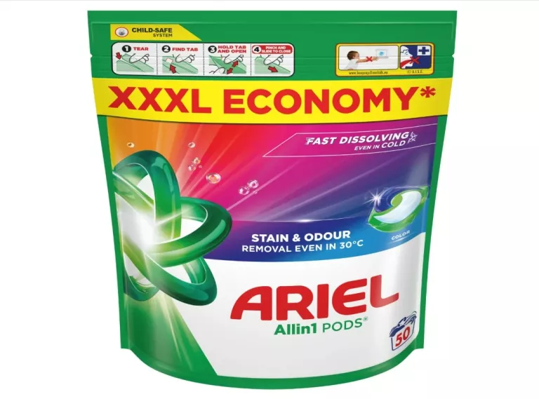 ARIEL PODS COLOR ALL IN ONE 50 SZT KAPSUŁKI DO PRANIA KOLOR
