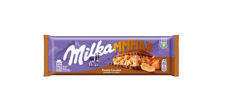 MILKA MMMAX PEANUT CARAMEL Z KARMELEM I ORZECHAMI CZEKOLADA MLECZNA 276 G