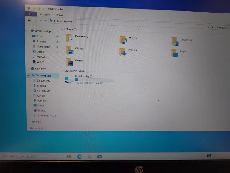 LAPTOP HP 15S-EQ1009NW AMD RYZEN 5 4500U/512SSD/8RAM POLECAM!