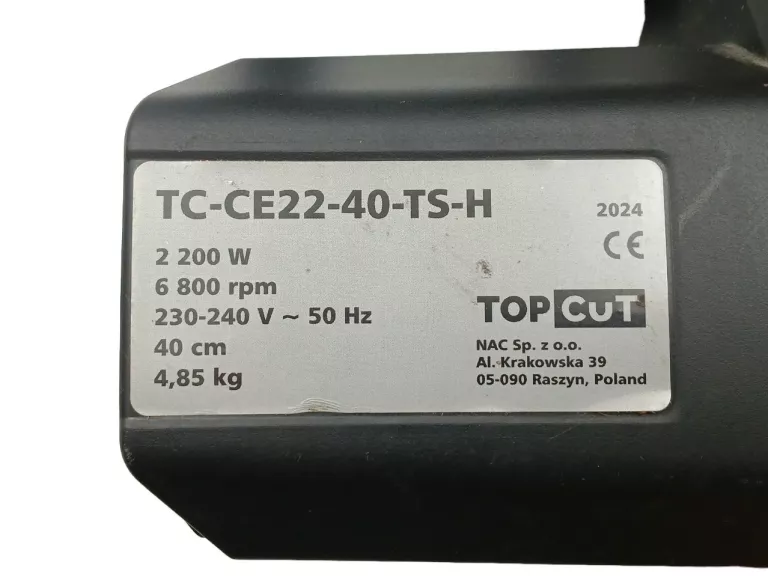 pila-lancuchowa-elektryczna-top-cut-tc-ce22-40-ts-h-2200-w-40-cm-2024-r-kod-producenta-tc-ce25-40-os-g