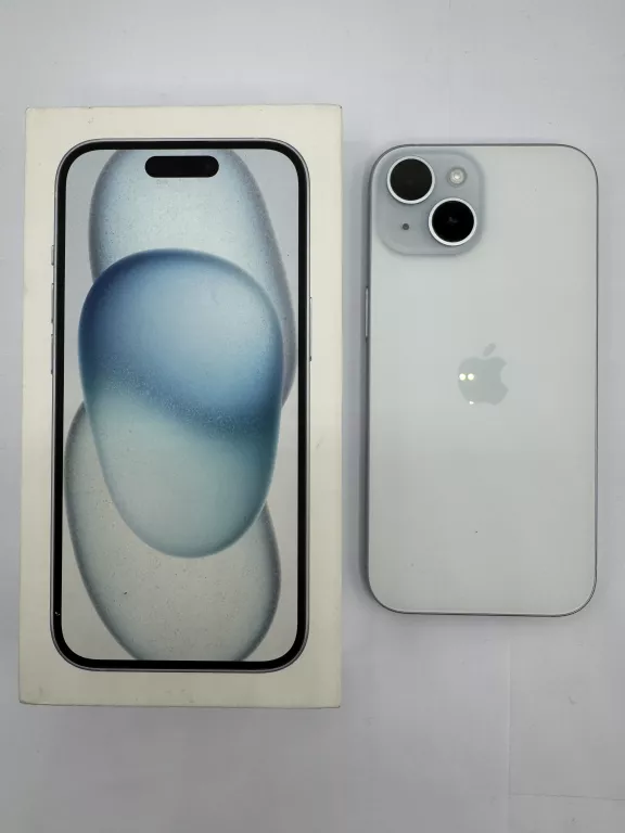 TELEFON IPHONE 15 BIAŁY 100% BAT 6/128GB