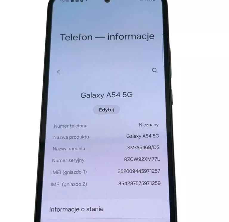 SAMSUNG A54 5G 8GB / 128GB CZARNY BEZ BLOKAD ! EUX