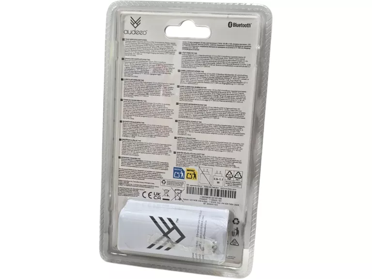 DOUSZNE SŁUCHAWKI BEZPRZEWODOWE TWS LED AUDEEO CZARNE