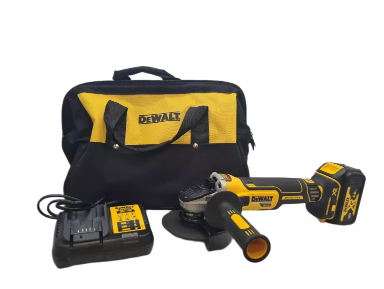 SZLIFIERKA KĄTOWA AKUMULATOROWA DEWALT DCG405 +AKU+ ŁAD+ TORBA