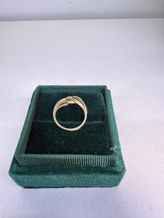 PIĘKNY ZŁOTY PIERŚCIONEK ROZMIAR 16 P585