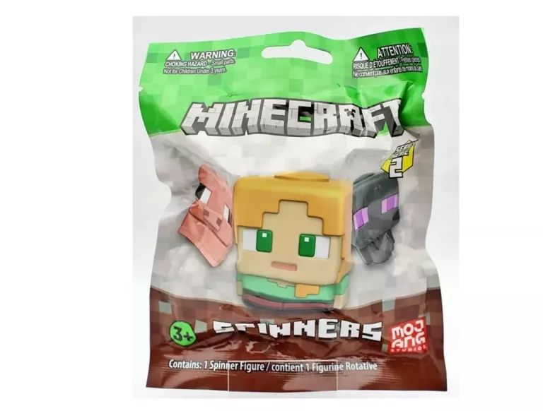 SASZETKA Z FUGURKĄ MINECRAFT SPINNERS SERIES 2 MOJANG STUDIOS