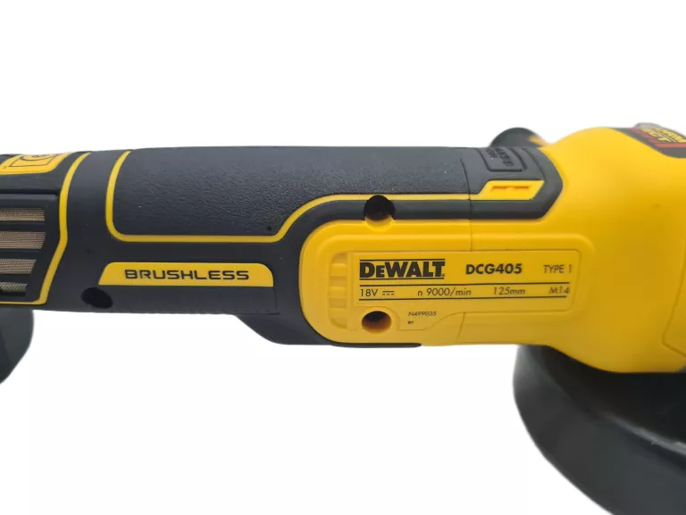 SZLIFIERKA KĄTOWA AKUMULATOROWA DEWALT DCG405 +AKU+ ŁAD+ TORBA