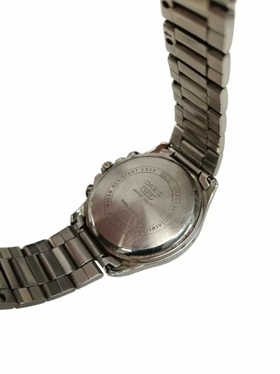 ZEGAREK CASIO MTP 1374 CHRONOGRAF MULTIDATA BRANSOLETKA